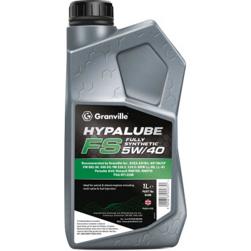 Image for Granville Hypalube Fully Synthetic 5W40 - 1 Litre