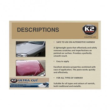 Image for K2 Ultra Cut Scratch Remover - 100g