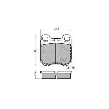 Image for Allied Nippon Brake Pads