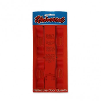 Image for Reflective Double Car Door Guard - Red