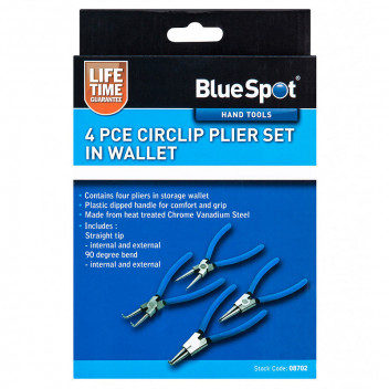 Image for Blue Spot 6" Circlip Plier Set - 4 Piece