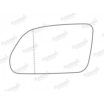 Image for Mirror Glass for Skoda Octavia Mark 2 2004 - 2009 -  Left Hand Side