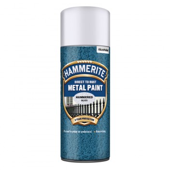 Image for Hammerite Metal Paint - Hammered - Silver - 400ml Aerosol