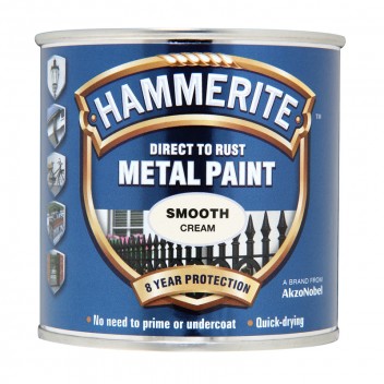 Image for Hammerite Metal Paint - Smooth Cream - 250ml
