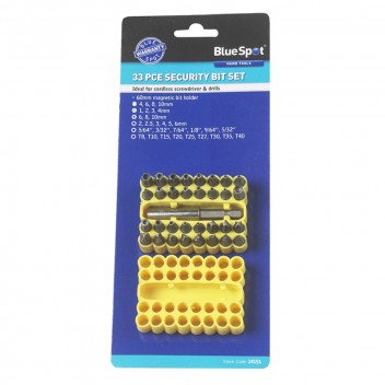 Image for Blue Spot 33 Piece Security Screwdriver Bit Set