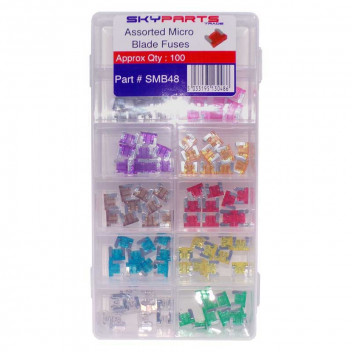 Image for Sky Parts Assorted Micro Blade Fuse Box - Piece 100