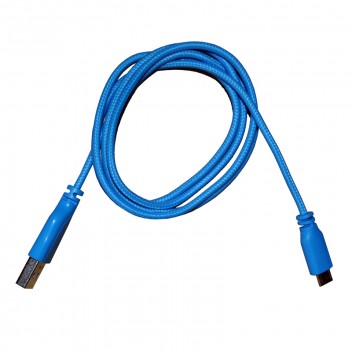 USB to Micro USB Braided Cable - Blue Image for USB to Micro USB Braided Cable - Blue