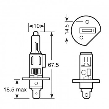 Image for Ring Automotive Xenon 5000 H1 Headlight Bulbs - 2 Pack