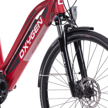 Oxygen S-Cross ST MKII e-Bike 13ah Matt Red - 17" Frame Image for Oxygen S-Cross ST MKII e-Bike 13ah Matt Red - 17" Frame