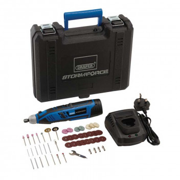 Image for Draper Storm Force 10.8V Rotary Multi-Tool Kit - 50 Piece