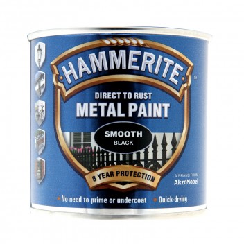 Image for Hammerite Metal Paint - Smooth - Black - 250ml