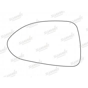 Image for Heated Mirror Glass with backplate for Vauxhall Corsa 2007 - 2016 - Left Hand Side