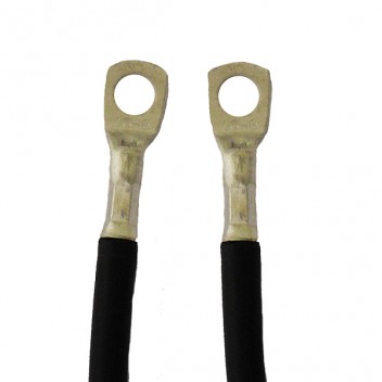 Fully Insulated Battery Lead 30" (725mm) Black - Eye to Eye Image for Fully Insulated Battery Lead 30" (725mm) Black - Eye to Eye