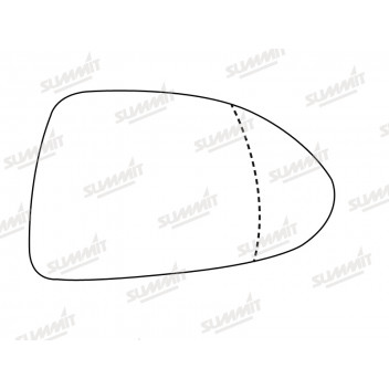 Image for Mirror Glass for Vauxhall Corsa 2007 - Right Hand Side