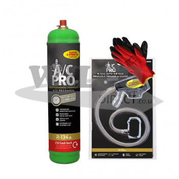 Image for A/C Pro Aircon Recharge R134a (Gas, Trigger & Gauge) - Online Exclusive Only