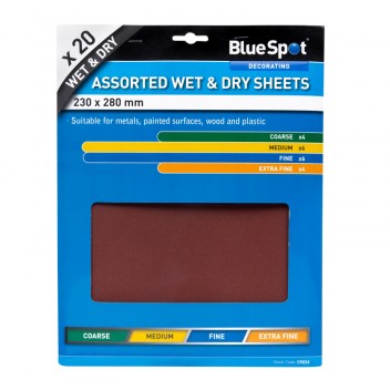 Image for Blue Spot 20 Piece Wet & Dry Sandpaper