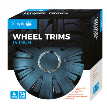 Image for 14" Simply Wheel Trims - Inferno Black - Set of 4