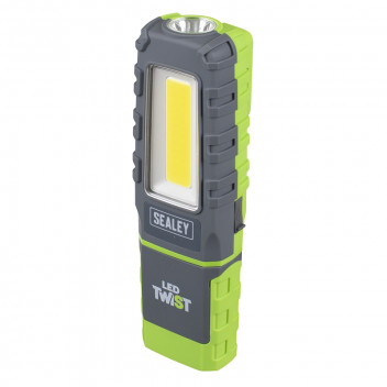 Image for Sealey LED Twist® Rechargeable Inspection Light, Green - 600 Lumens