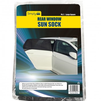 Image for Simply Rear Window Sun Socks Shades - 2 pack