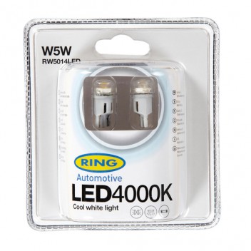 Image for Ring 12v W5W 4000k LED Bulb - Cool White