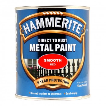 Image for Hammerite Metal Paint - Smooth - Red - 750ml