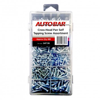 Image for Assorted Cross-Head Pan Self Tapping Screws - Pack 480