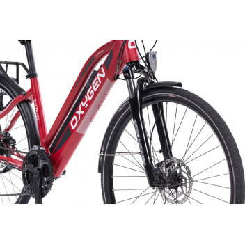 Image for Oxygen S-Cross ST MkII E-Bike - 16AH - Red - 17" Frame