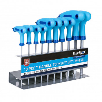 Image for BlueSpot T Handle Torx Key Set - 10 Piece