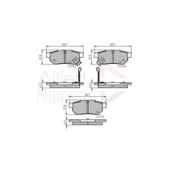 Image for Allied Nippon Brake Pads