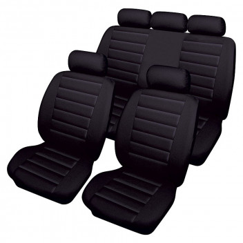 Image for Cosmos Carrera Leather Effect Seat Covers - Black