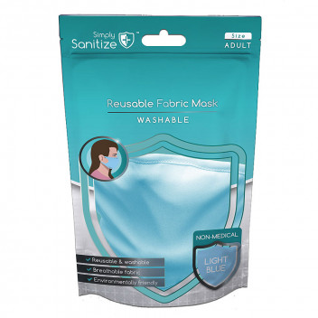 Image for Simply Reusable Fabric Mask - Light Blue