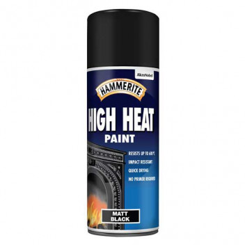 Image for Hammerite High Heat Paint - Matt Black - 400ml