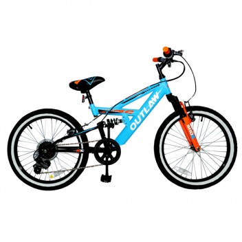 Image for Concept Outlaw Mountain Bike - Blue, Black and Orange - 10" Frame