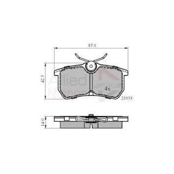 Image for Allied Nippon Brake Pads