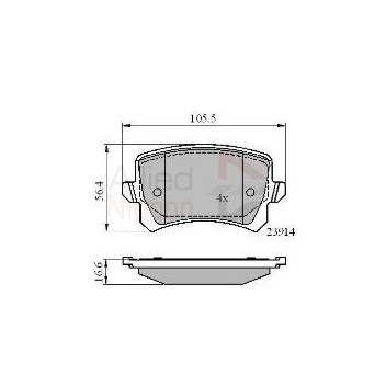 Image for Allied Nippon Brake Pads