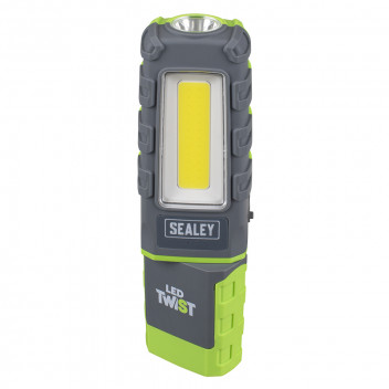 Image for Sealey LED Twist® Rechargeable Inspection Light, Green - 600 Lumens