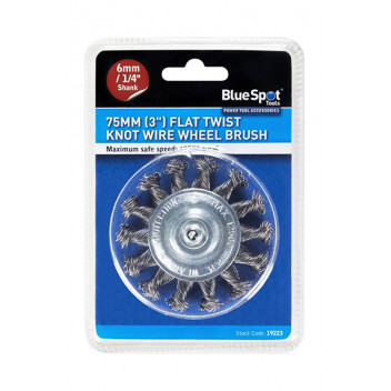 Image for Blue Spot 75mm Flat Twist Knot Wire Wheel Brush