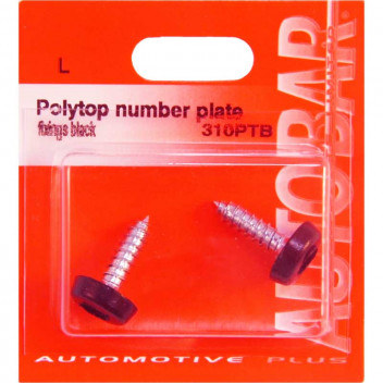 Image for Polytop Number Plate Fittings - Black