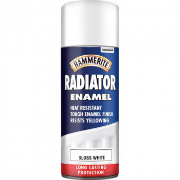 Image for Hammerite Gloss White Radiator Enamel - 400ml