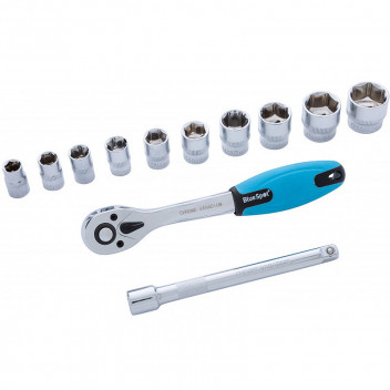 Image for Blue Spot 3/8" Ratchet & Socket Set - 12 Piece