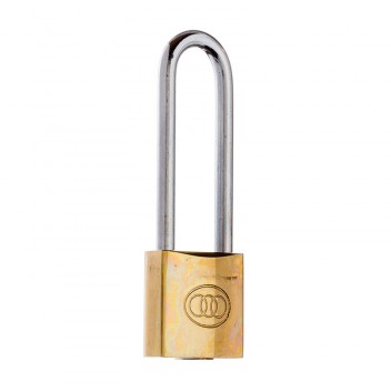 Image for Tri-Circle Brass Long Shackle Padlock L262/25mm