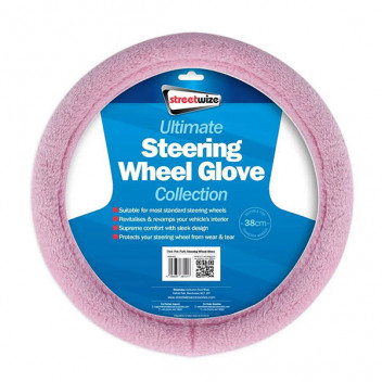 Image for Streetwize Pink Fluffy Wheel Cover