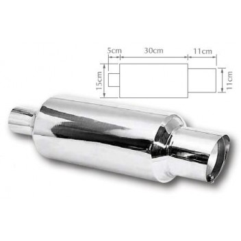 Image for Exhaust Back Box Japanese Style Tuneable Stainless