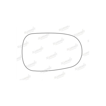 Image for Convex Mirror Glass + Base Plate for Renault/Nissan - Right/Left hand 