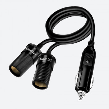 Dual Socket Cigarette Lighter Splitter - Wilco Direct