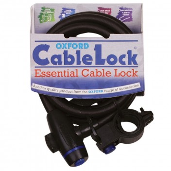 Image for Oxford Cable Lock 12mm - Smoke