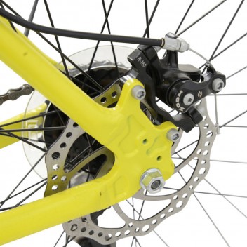 Image for Falcon Traffic Gents Hybrid Road Mountain Bike - Yellow