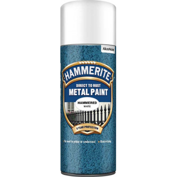Image for Hammerite Metal Paint - Hammered White - 400ml