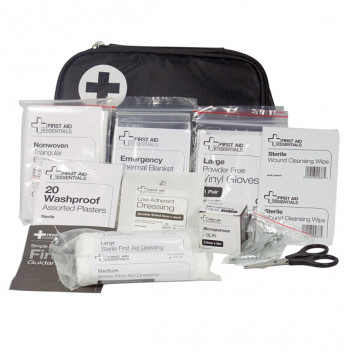 Image for AA Black Pouch Standard First Aid Kit