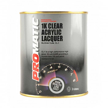 Image for Promatic 1K Clear Lacquer - 1 Litre